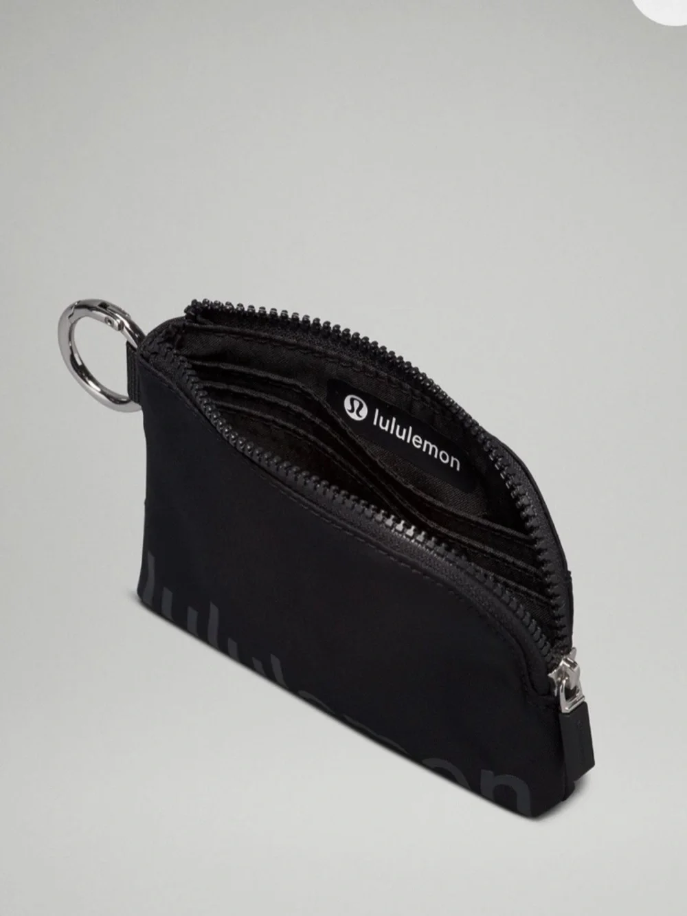 lululemon athletica Black Zip Key Coin Pouch NWT